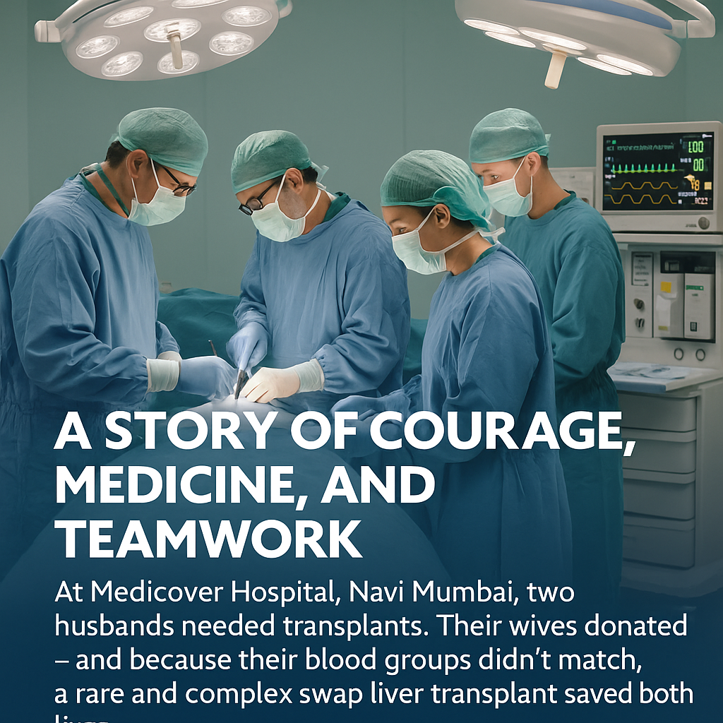 Doctors operating in a hospital