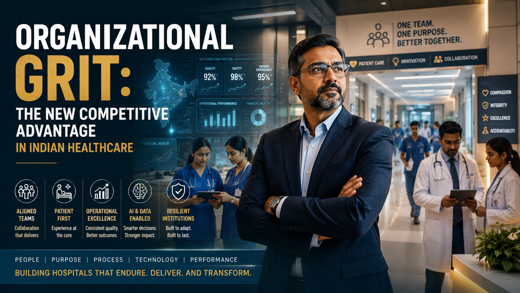 Organisational Grit in Indian Hospitals: What CEOs Must Learn Before the Next Decade Reshapes Healthcare